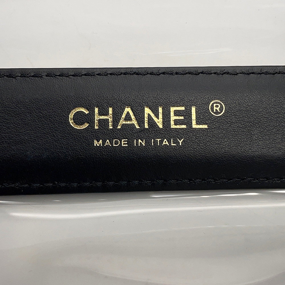 CHANEL Shoulder Transparent/BlackA67557 Plastics Size Mini