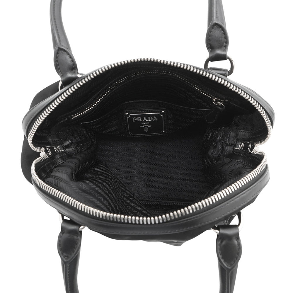 PRADA 2WAYHandbag Black1BB912 Nylon Leather