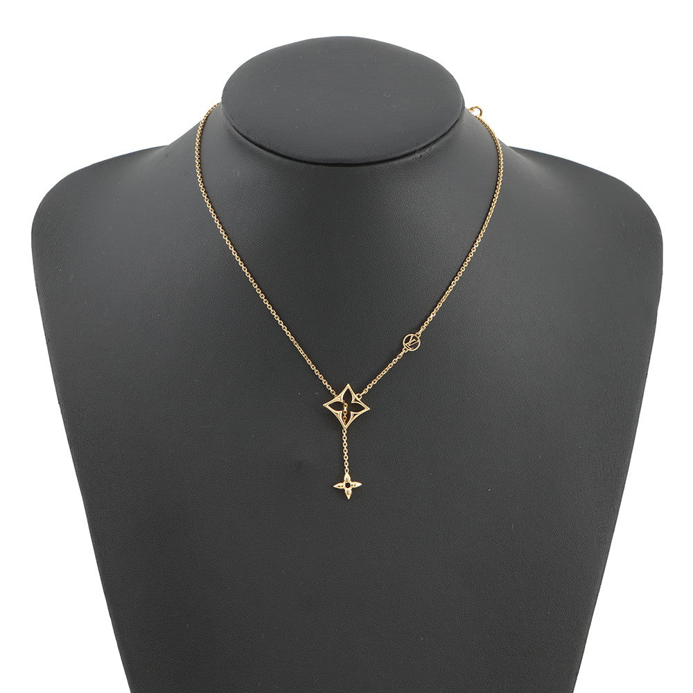 LOUIS VUITTON LV Flowergram Necklace GoldM01234 Metal