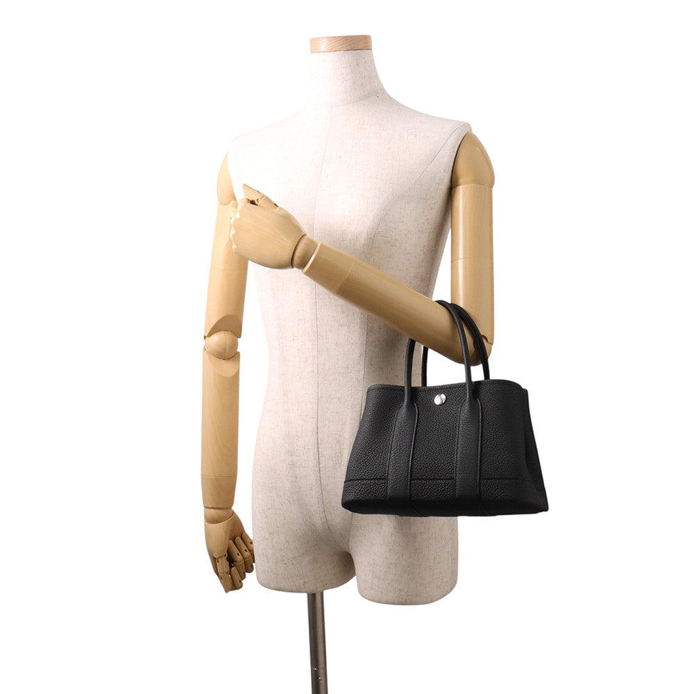 HERMES Neo Garden Black Negonda Leather Size 23