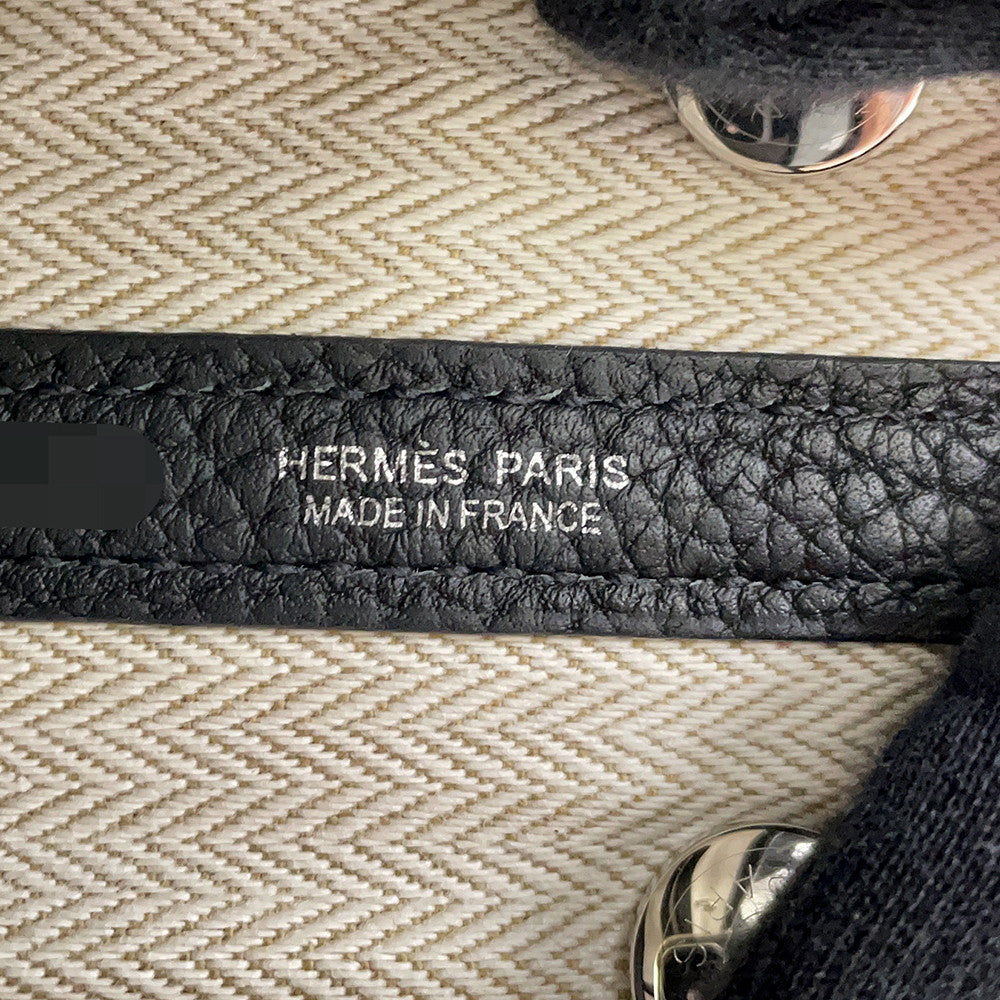 HERMES Neo Garden Black Negonda Leather Size 23