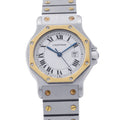CARTIER Santos Octagon LM W30mm Stainless Steel K18YG White DialW2001583