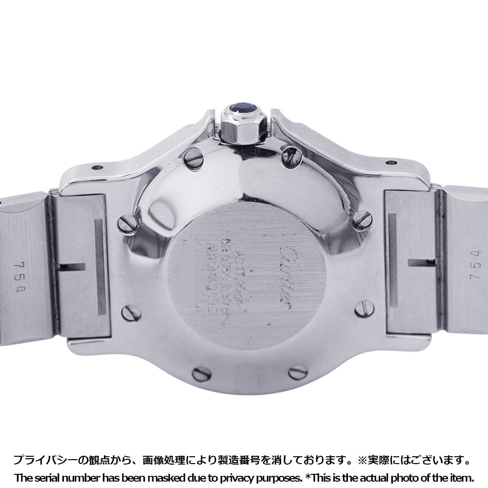 CARTIER Santos Octagon LM W30mm Stainless Steel K18YG White DialW2001583