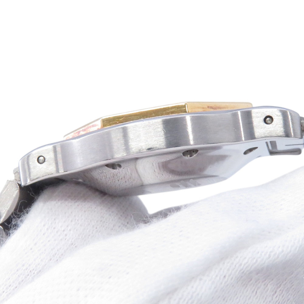 CARTIER Santos Octagon LM W30mm Stainless Steel K18YG White DialW2001583
