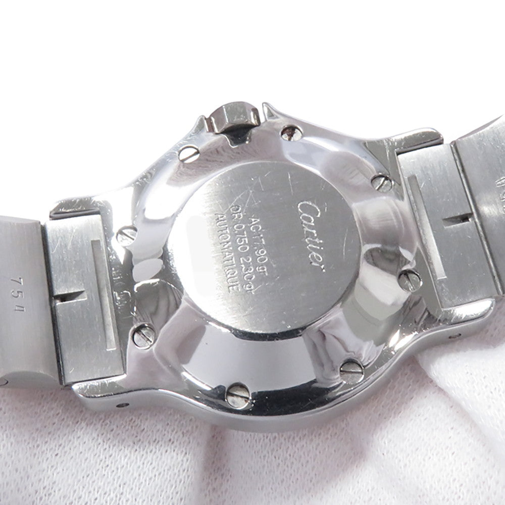 CARTIER Santos Octagon LM W30mm Stainless Steel K18YG White DialW2001583