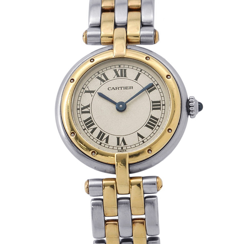 CARTIER PANTHERE Vendome 2 Row SM W23.5mm Stainless Steel K18YG Ivory Dial84084241