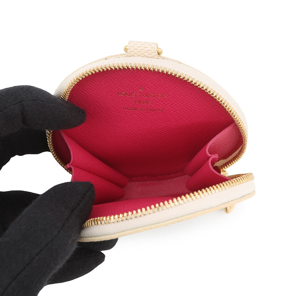 LOUIS VUITTON Porte Monnaie・Ron Vivienne PinkN60493 Damier Azur