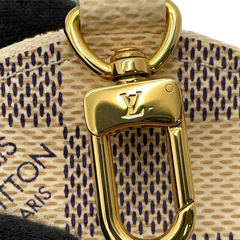 LOUIS VUITTON Porte Monnaie・Ron Vivienne PinkN60493 Damier Azur