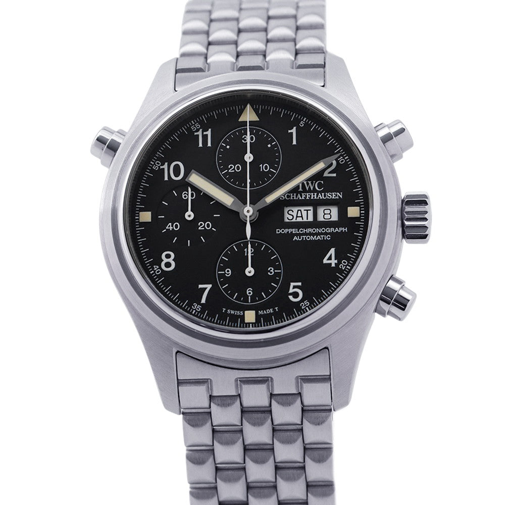 IWC Doppel Chronograph W42mm Stainless Steel Black DialIW371319