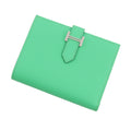 HERMES Bean Compact Verso Vert Comics/Vert FizzH076220CKBA Epsom