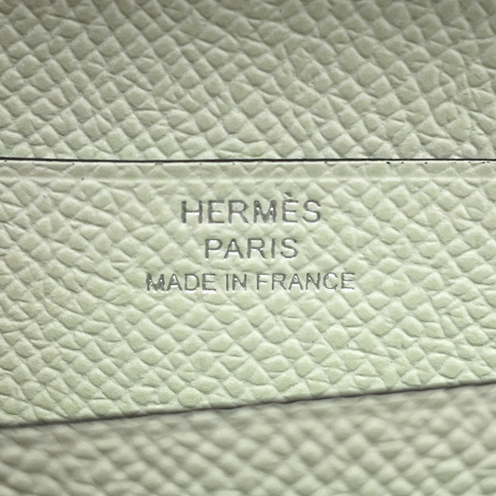 HERMES Bean Compact Verso Vert Comics/Vert FizzH076220CKBA Epsom