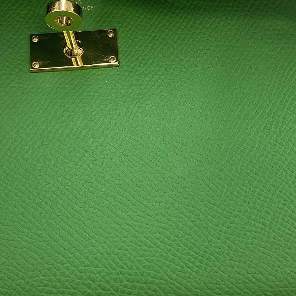 HERMES Kelly Wallet Long To Go Vert Yucca Epsom