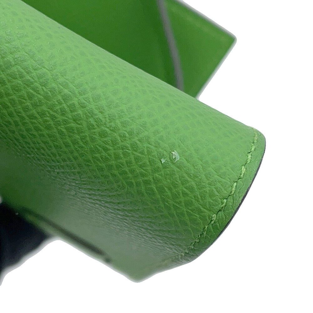 HERMES Kelly Wallet Long To Go Vert Yucca Epsom