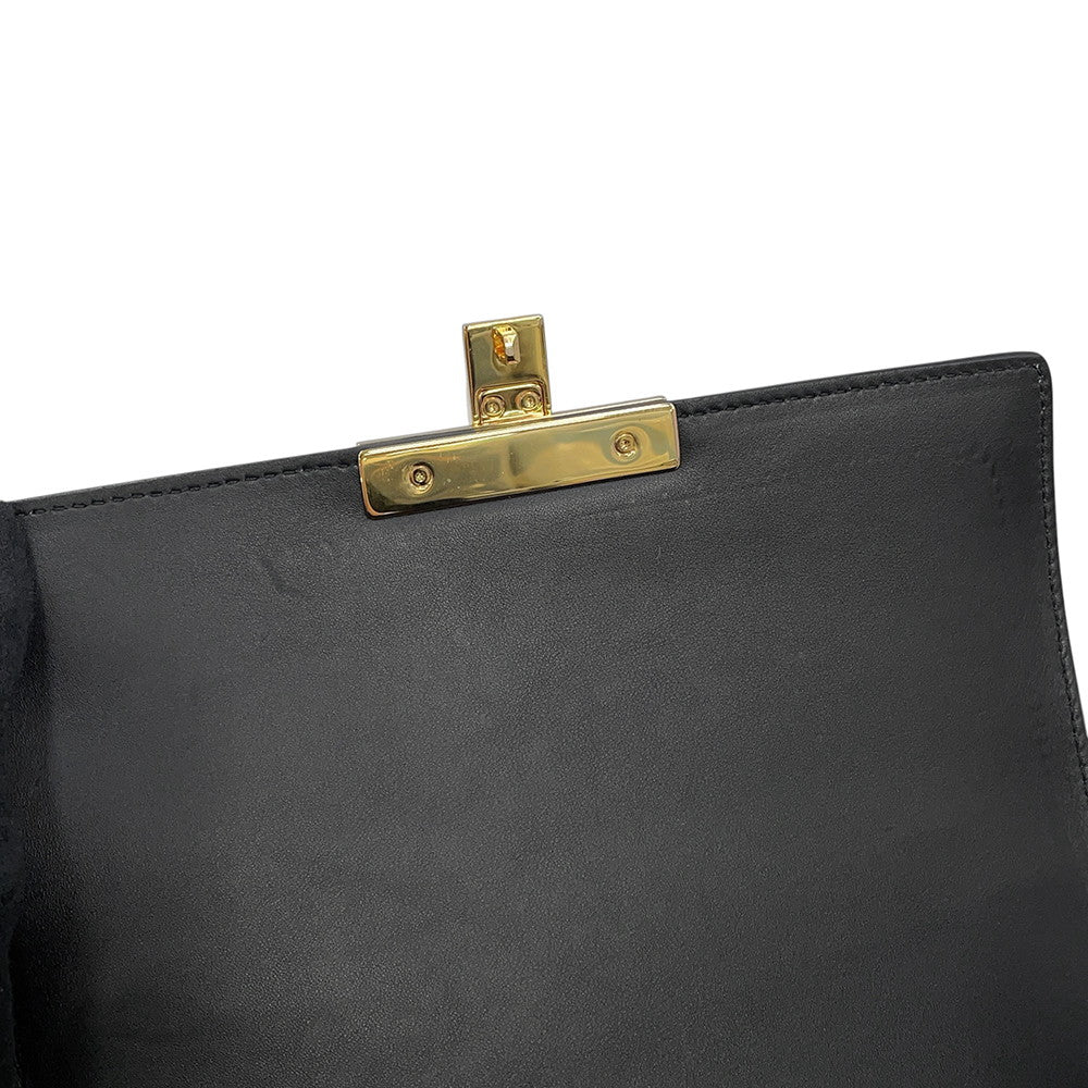 GUCCI Padlock GGSmall Bamboo Shoulder Bag Beige/Black603221 GG Supreme