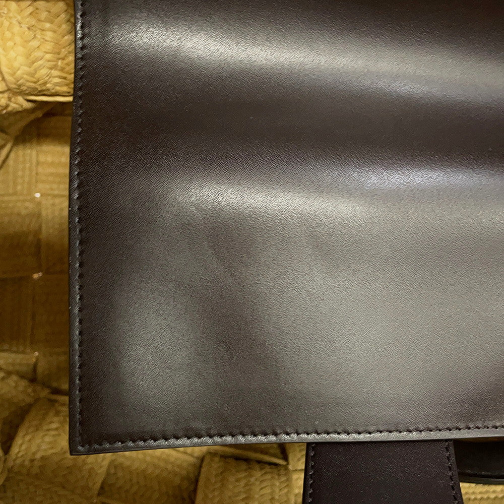 Bottega Veneta INTRECCIATO Cassette Tote Bag Natural/Fondente730874V2OC1 Raffia Leather