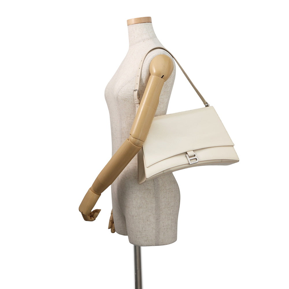 BALENCIAGA Crash Sling Bag Ivory765466 Leather Size Medium