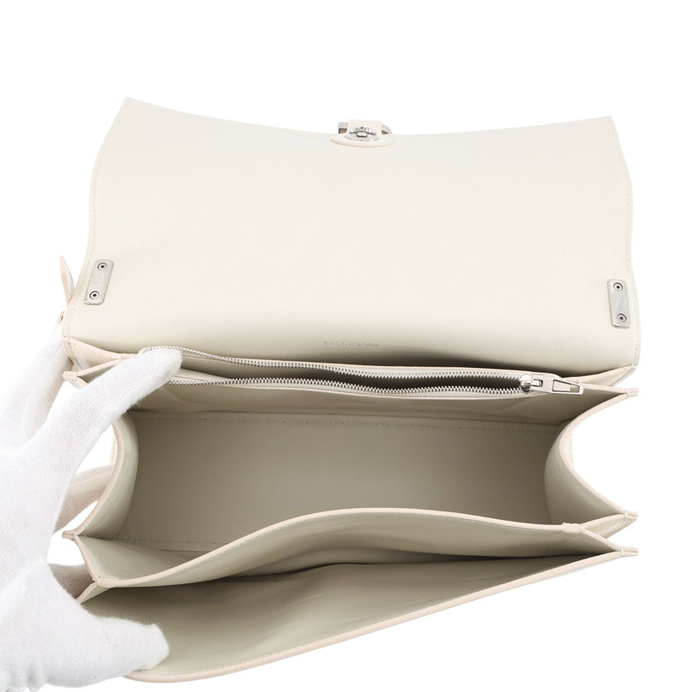 BALENCIAGA Crash Sling Bag Ivory765466 Leather Size Medium