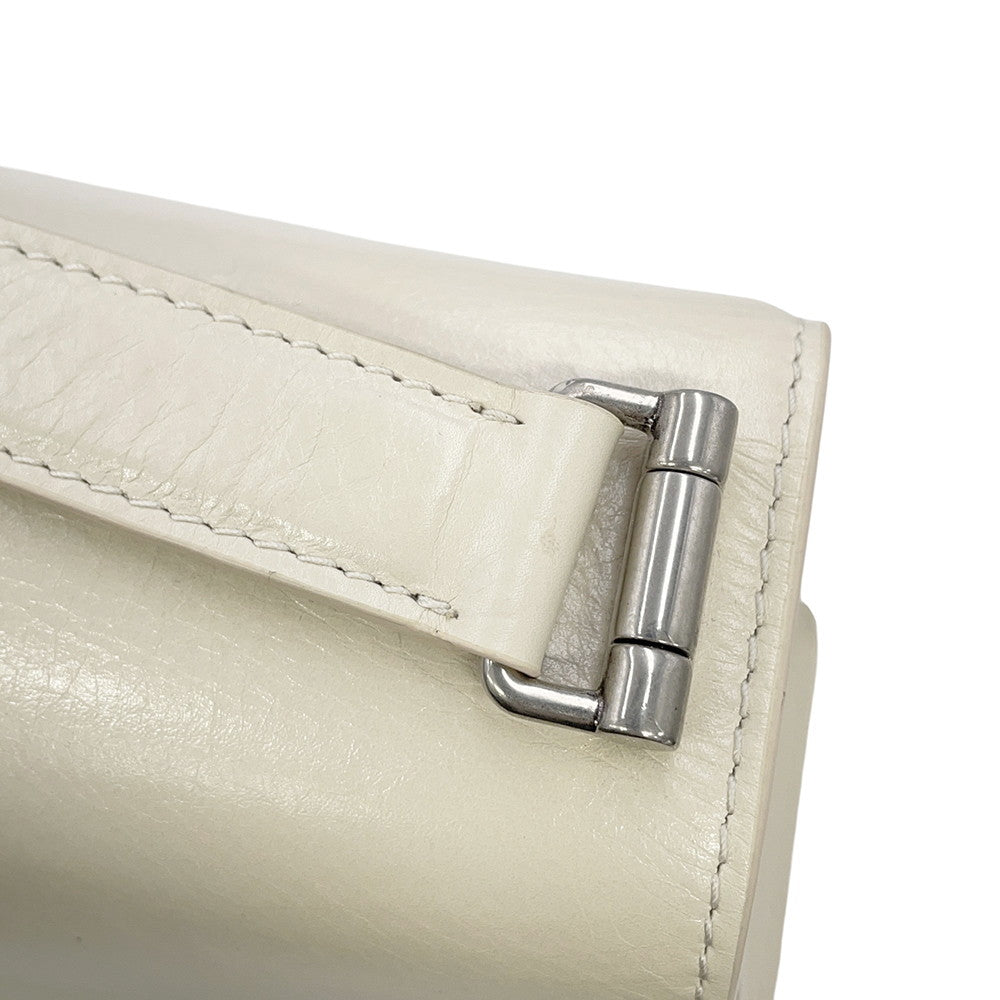 BALENCIAGA Crash Sling Bag Ivory765466 Leather Size Medium