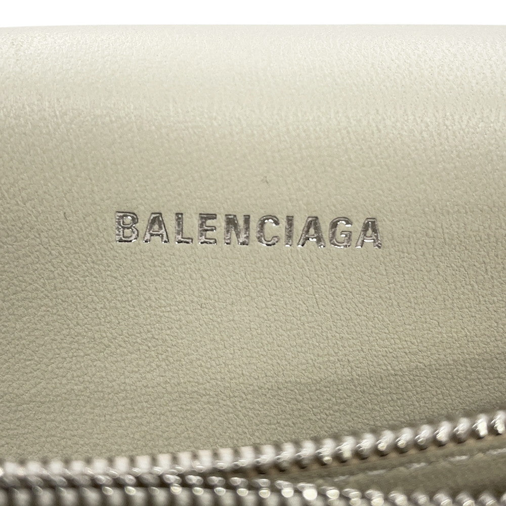 BALENCIAGA Crash Sling Bag Ivory765466 Leather Size Medium