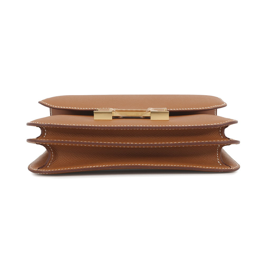 HERMES Constance 3 Miroir Gold Epsom Size Mini