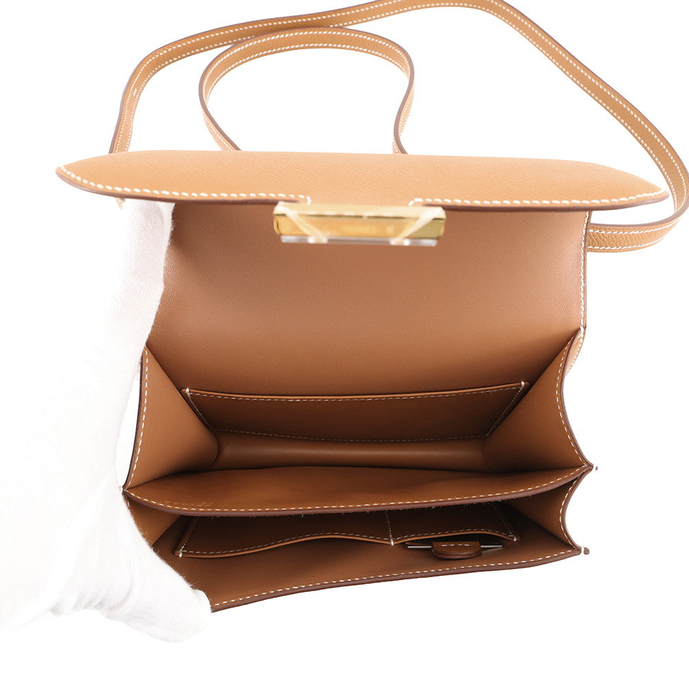 HERMES Constance 3 Miroir Gold Epsom Size Mini