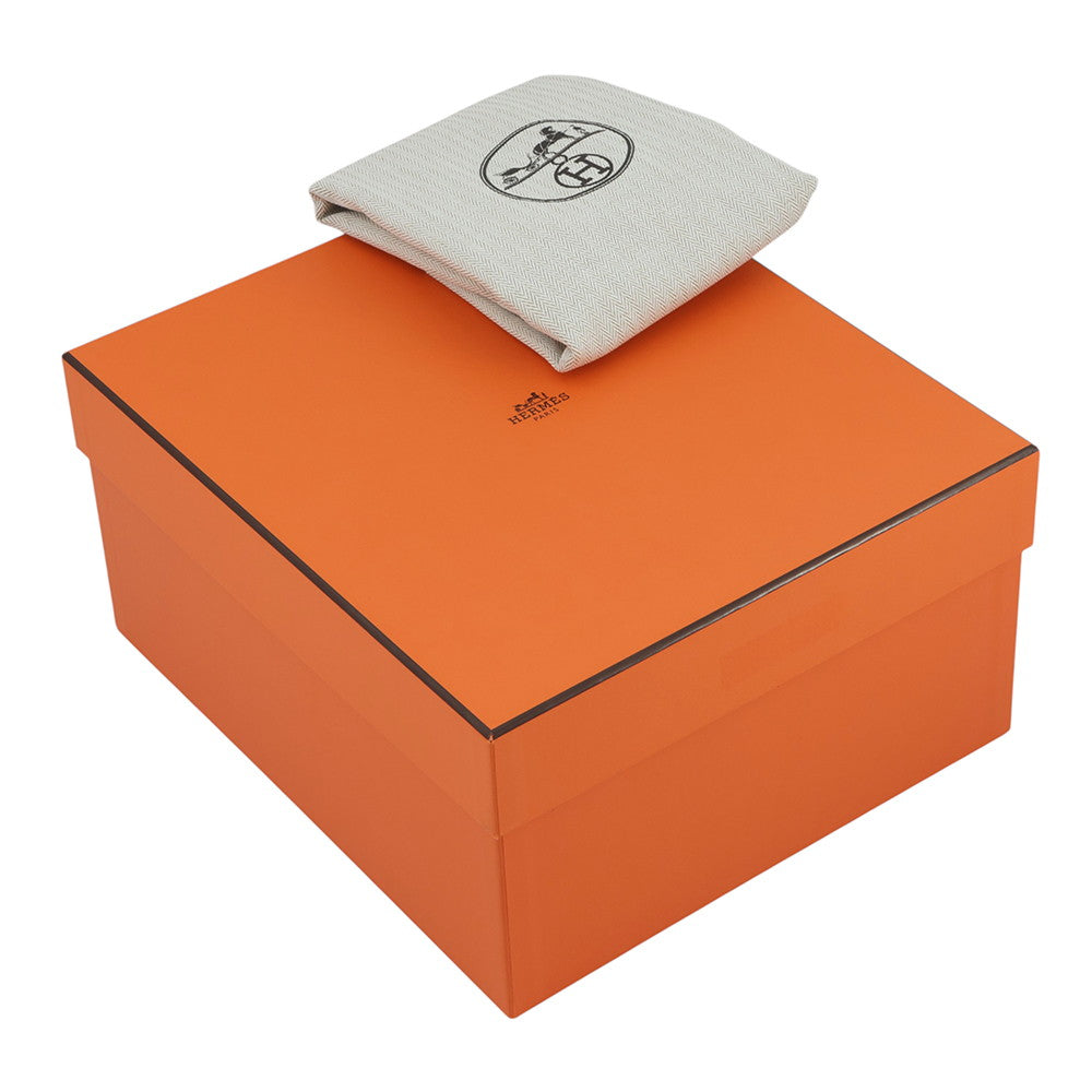 HERMES Neo Garden Rouge H Negonda Leather Size 23