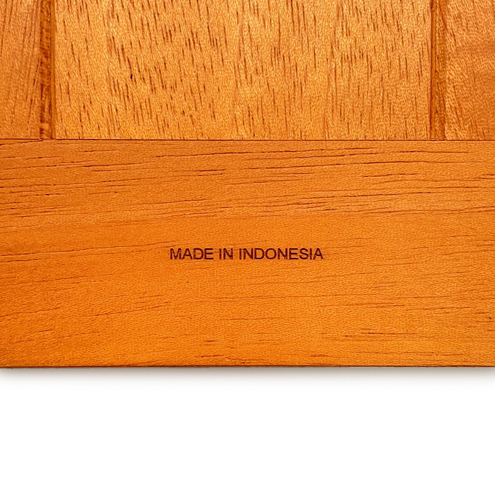 HERMES Mahjong Macau FoveH313029M Natural Mahogany Wood