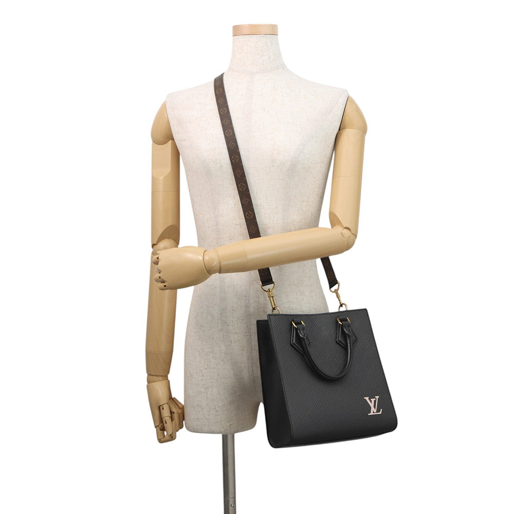 LOUIS VUITTON Sac Plat NoirM58660 Epi Leather Size BB
