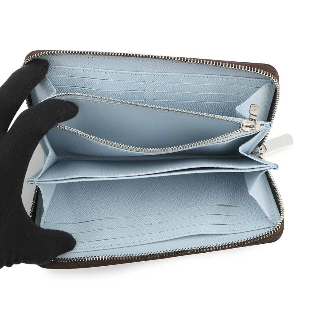 LOUIS VUITTON Zippy Wallet Washed BlueM11776 Monogram