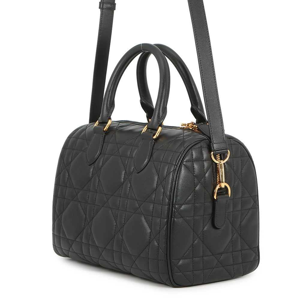 Dior Groove 25 Macrocannage BlackM1365UBOL_M900 Calf Leather Size Medium