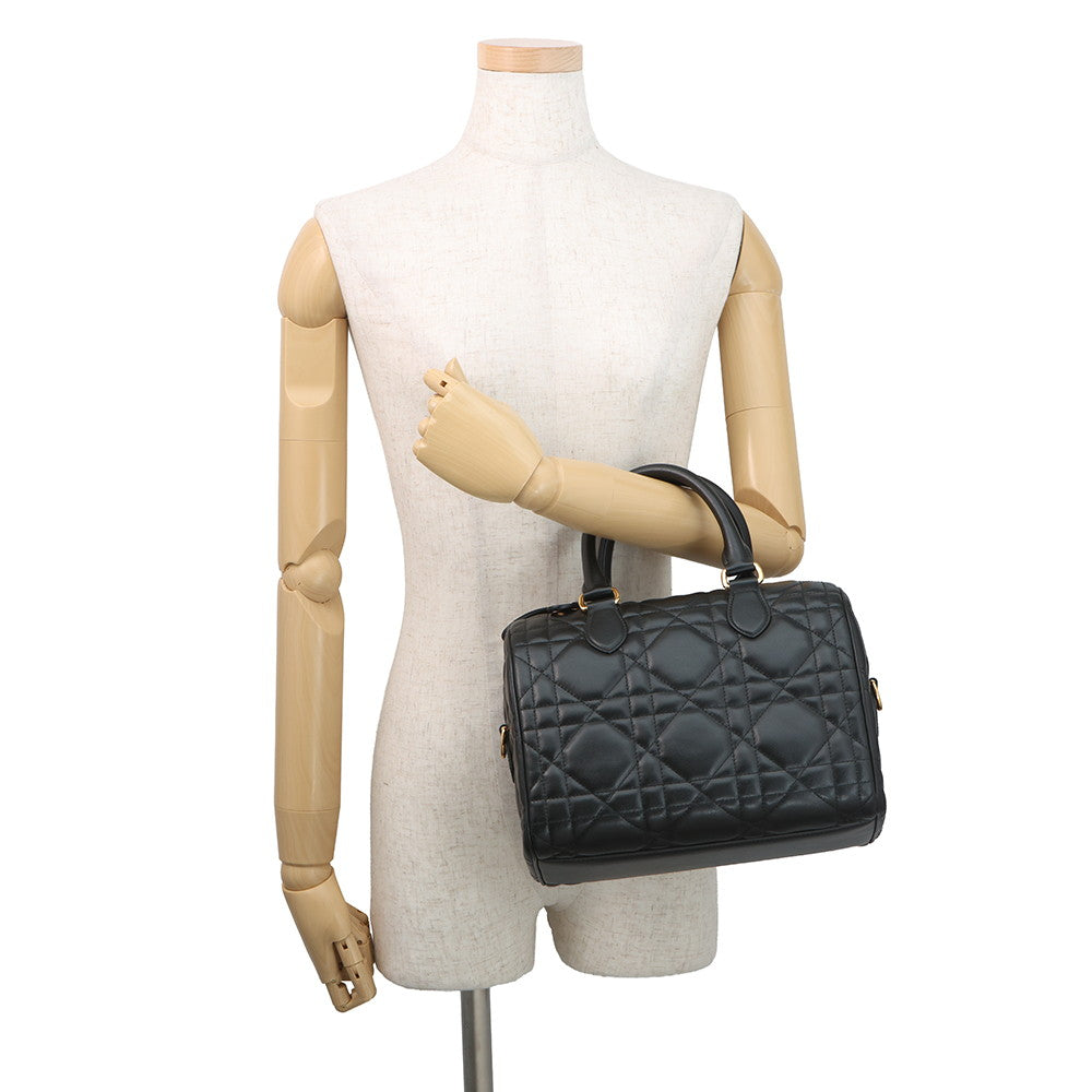 Dior Groove 25 Macrocannage BlackM1365UBOL_M900 Calf Leather Size Medium