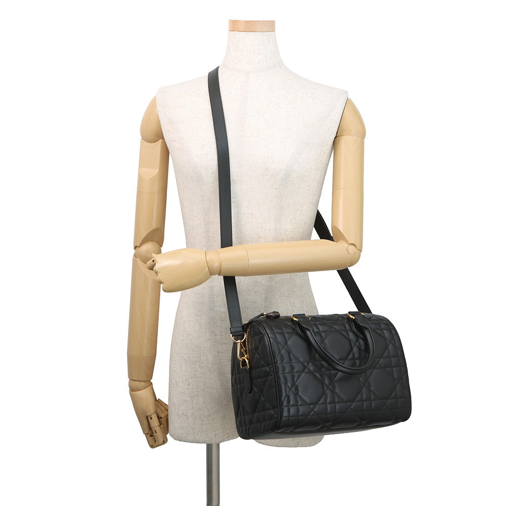 Dior Groove 25 Macrocannage BlackM1365UBOL_M900 Calf Leather Size Medium