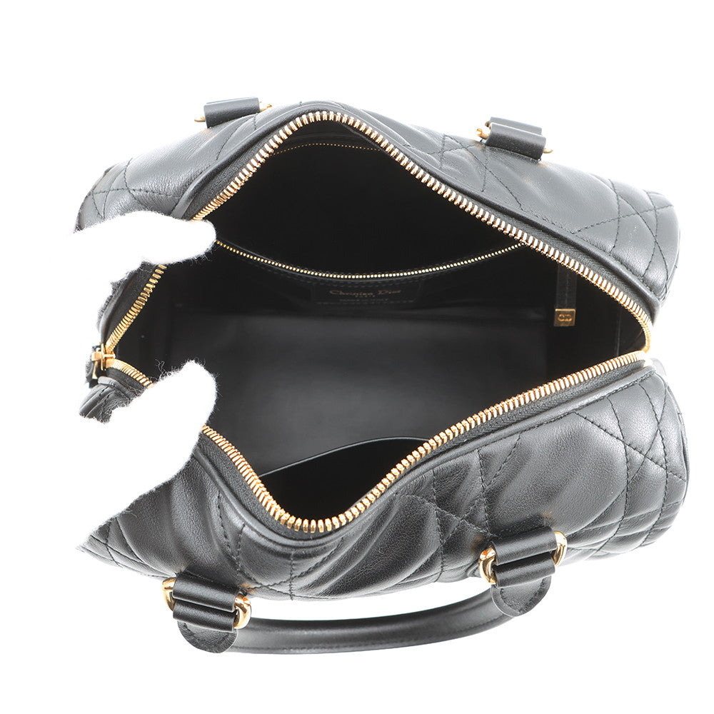 Dior Groove 25 Macrocannage BlackM1365UBOL_M900 Calf Leather Size Medium