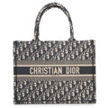 Dior Book tote EcruWhite/BlueM1296ZRIW_M828 Canvas Size Medium