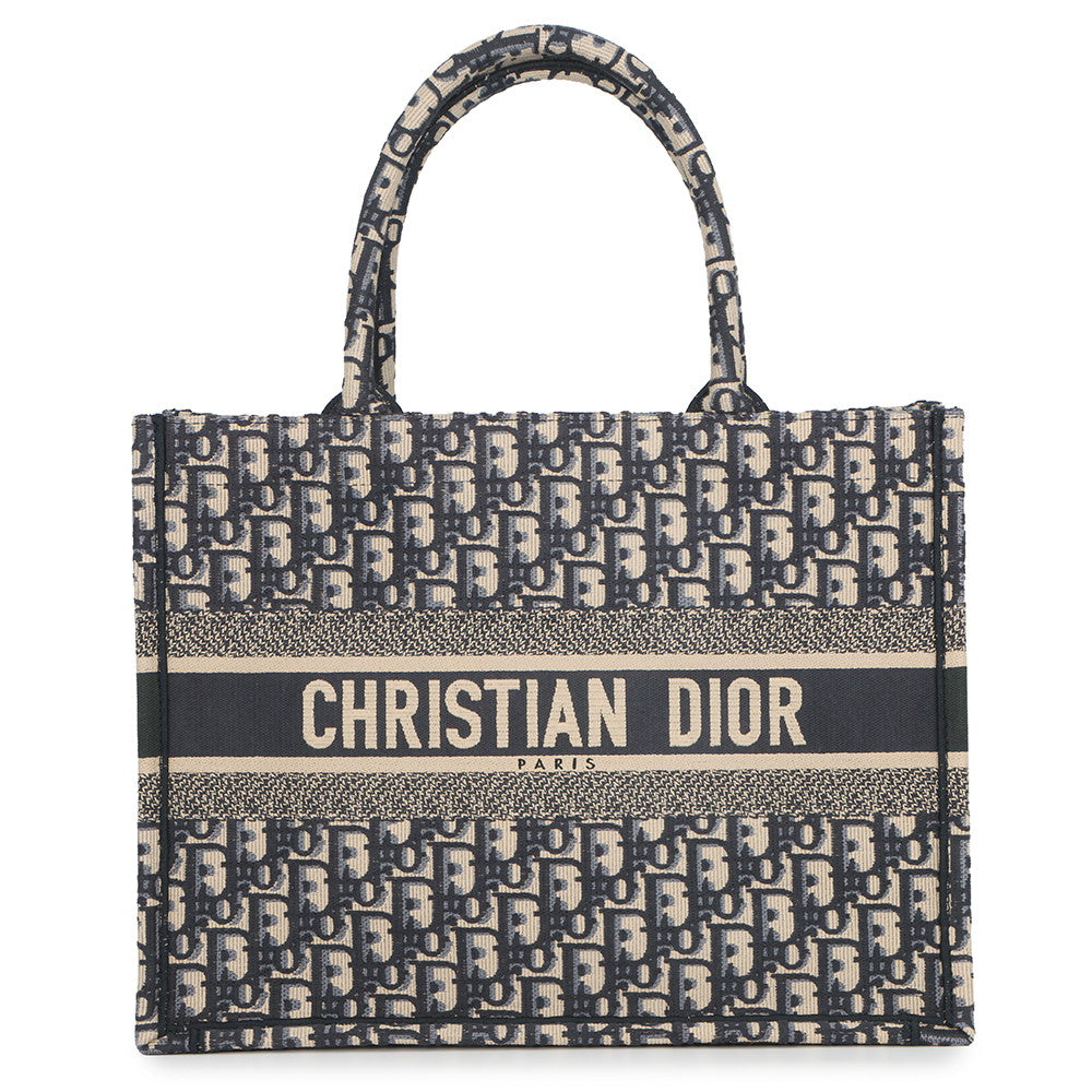 Dior Book tote EcruWhite/BlueM1296ZRIW_M828 Canvas Size Medium