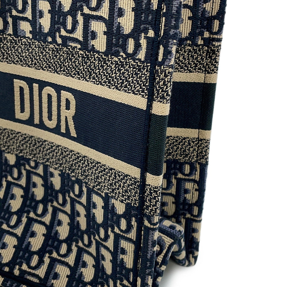 Dior Book tote EcruWhite/BlueM1296ZRIW_M828 Canvas Size Medium