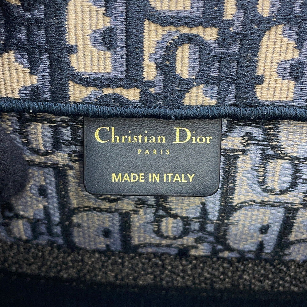 Dior Book tote EcruWhite/BlueM1296ZRIW_M828 Canvas Size Medium