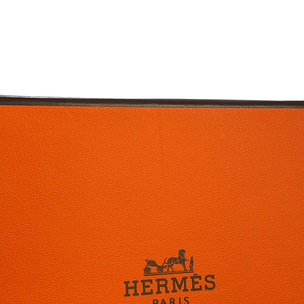 HERMES Mini Clic Kelly Bracelet Size GM Marron Glasse Metal Enamel