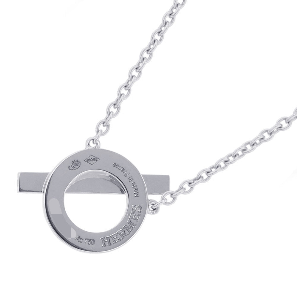 HERMES Finesse PendantH219310B 00 18K White Gold