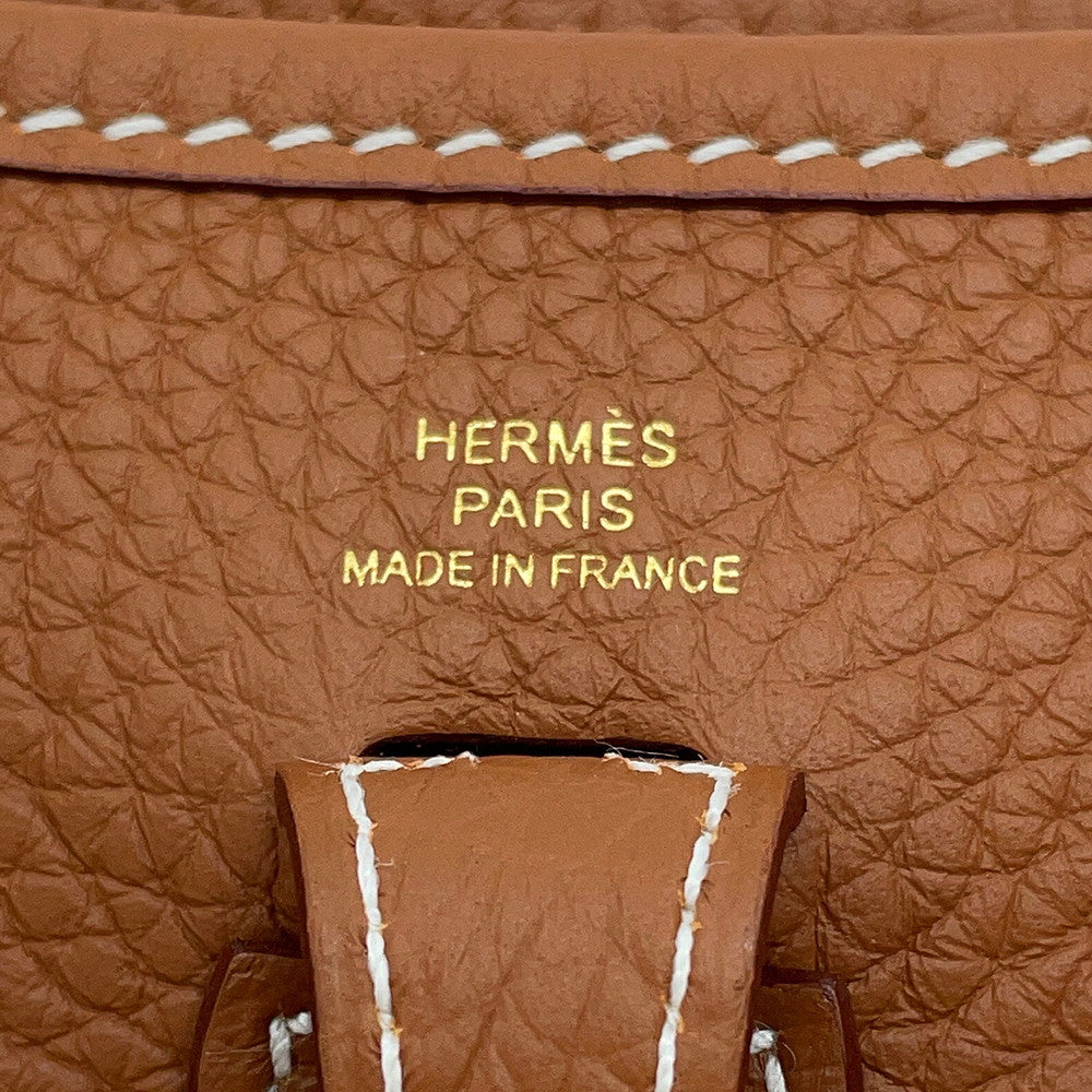 HERMES Evelyne Short Gold Taurillon Clemence Size TPM