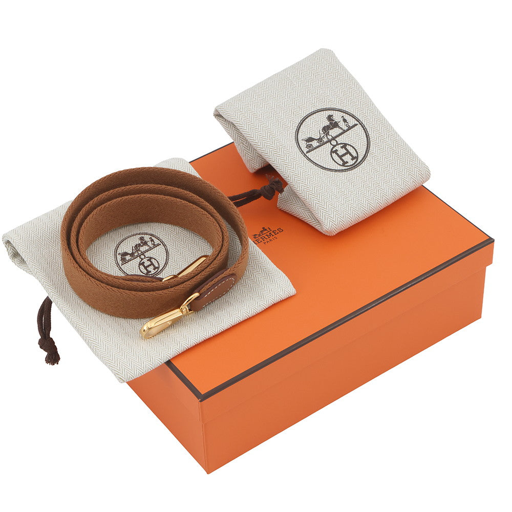 HERMES Evelyne Short Gold Taurillon Clemence Size TPM