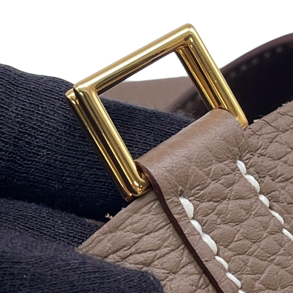 HERMES Picotin Lock Etoupe Taurillon Clemence Size MM