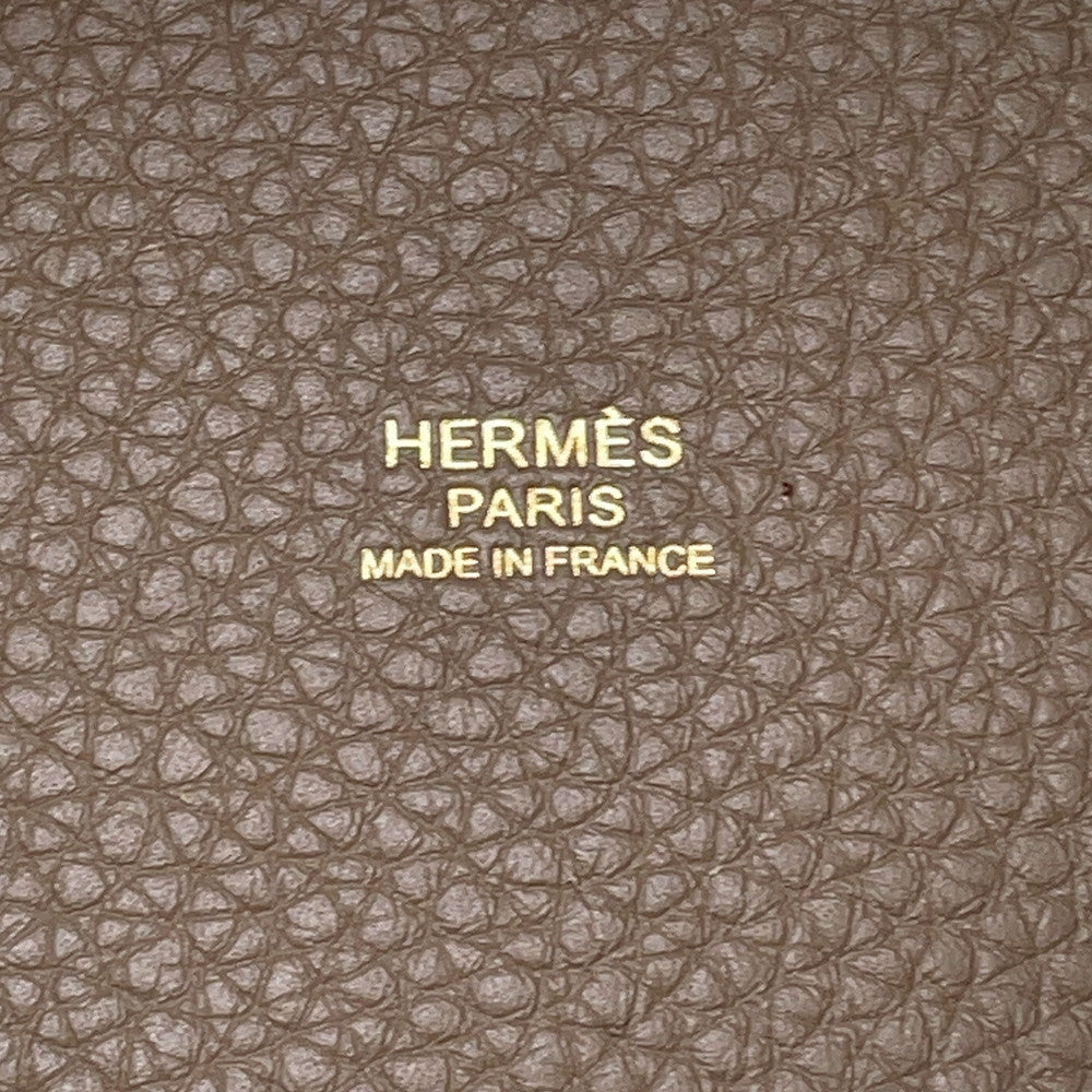 HERMES Picotin Lock Etoupe Taurillon Clemence Size MM