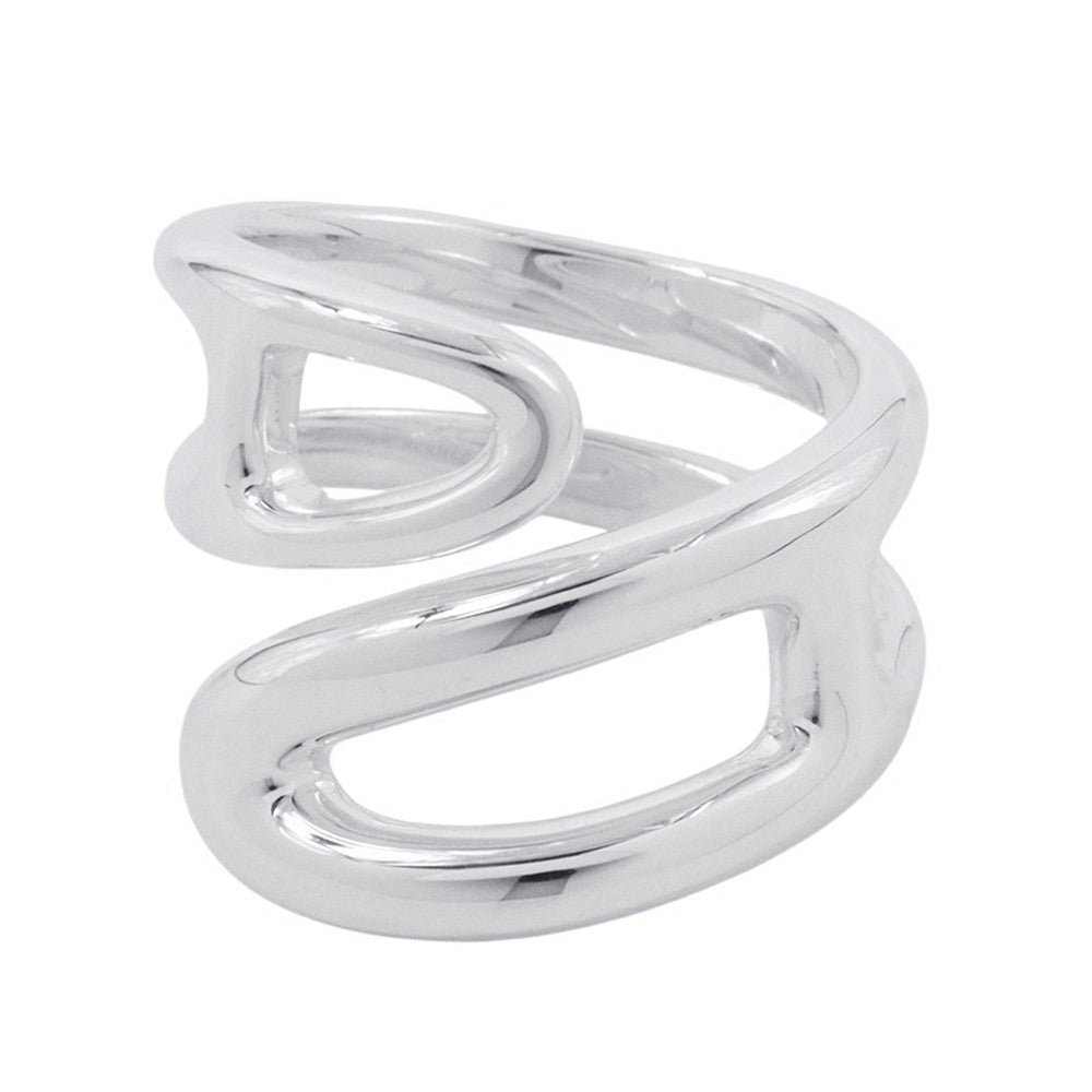 HERMES Chaine d'Ancre Twist Punk Ring Size PM/48/#8 SV925