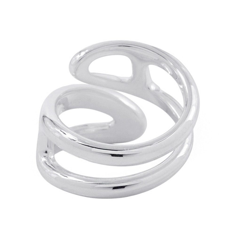 HERMES Chaine d'Ancre Twist Punk Ring Size PM/48/#8 SV925