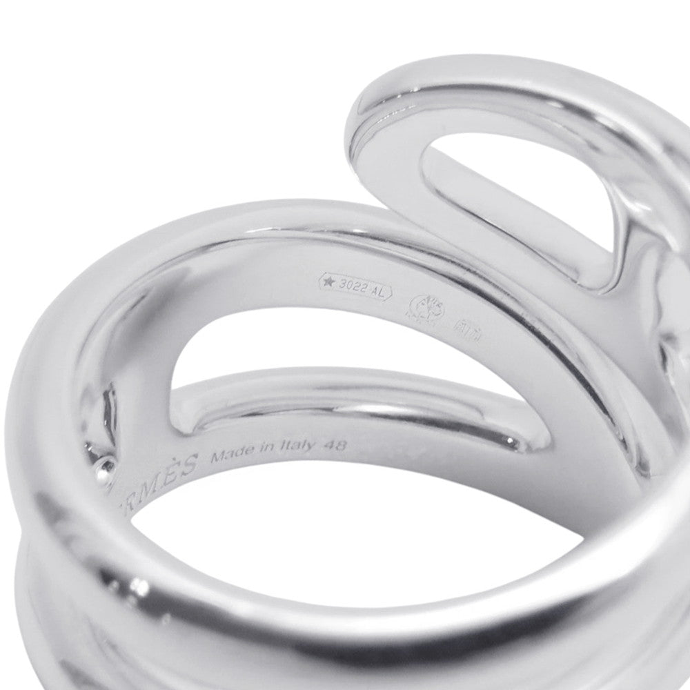 HERMES Chaine d'Ancre Twist Punk Ring Size PM/48/#8 SV925