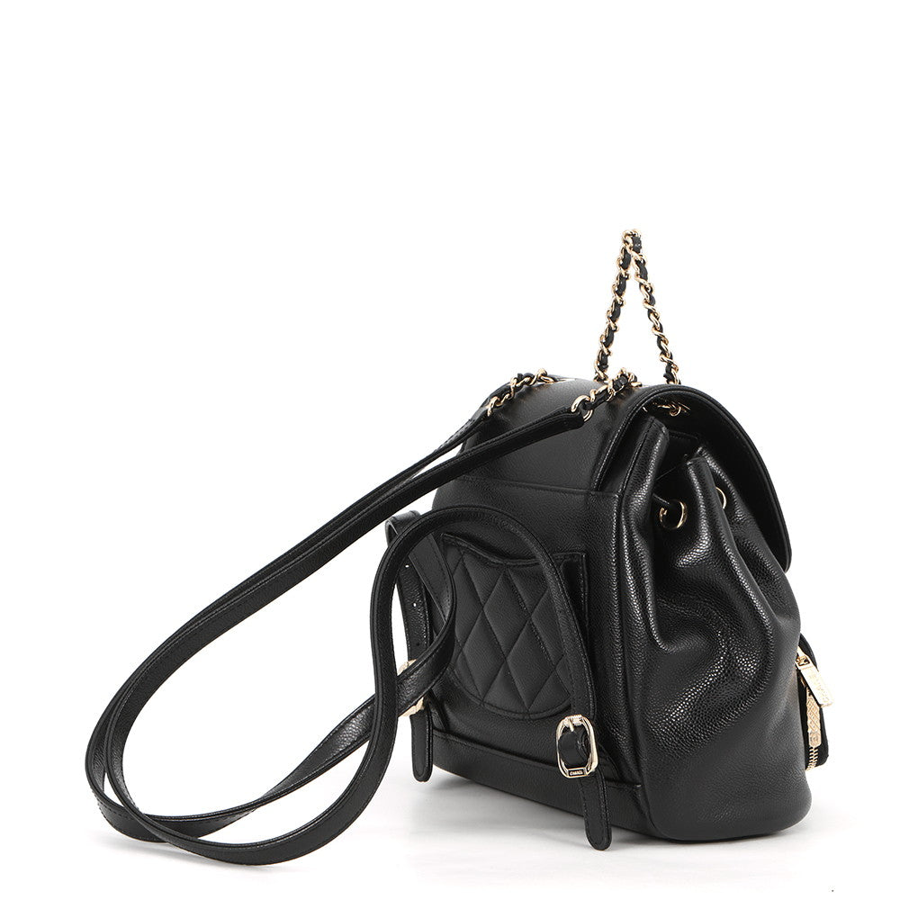 CHANEL Matelasse ChainBackpack BlackAS3530 Caviar Leather
