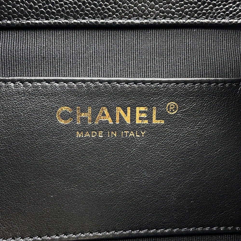 CHANEL Matelasse ChainBackpack BlackAS3530 Caviar Leather