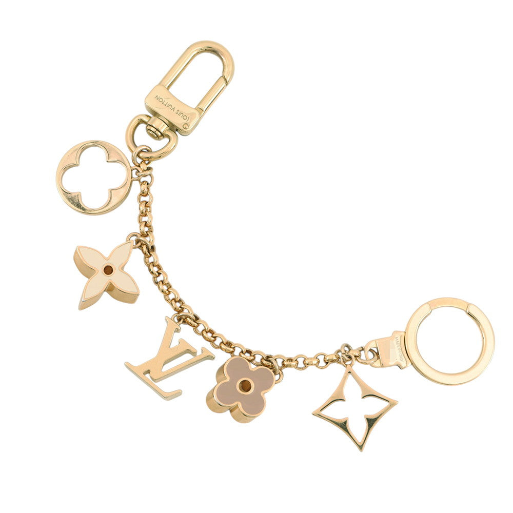LOUIS VUITTON Bag Bag Charm / Chain Fleur de Monogram GoldM65111 Metal