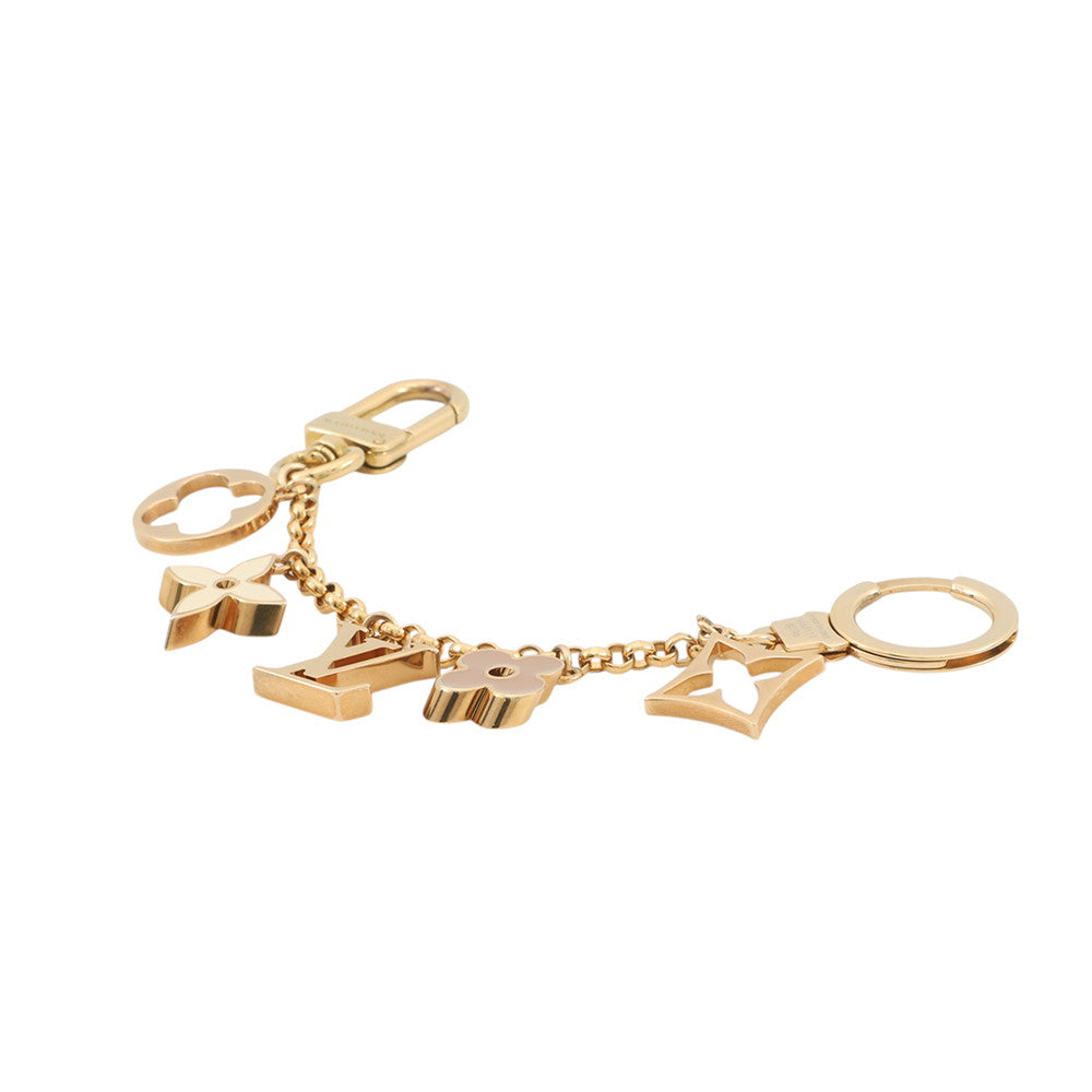 LOUIS VUITTON Bag Bag Charm / Chain Fleur de Monogram GoldM65111 Metal